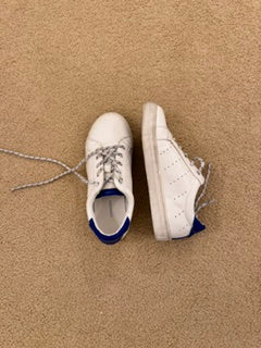 #130 Crewcuts White Leather Sneakers Sz 13