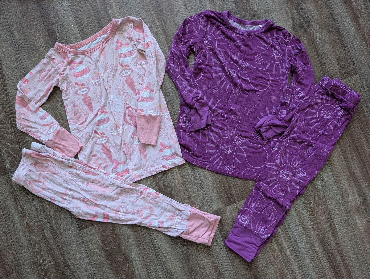 #8 Girls Bamboo Pajamas Size 3T