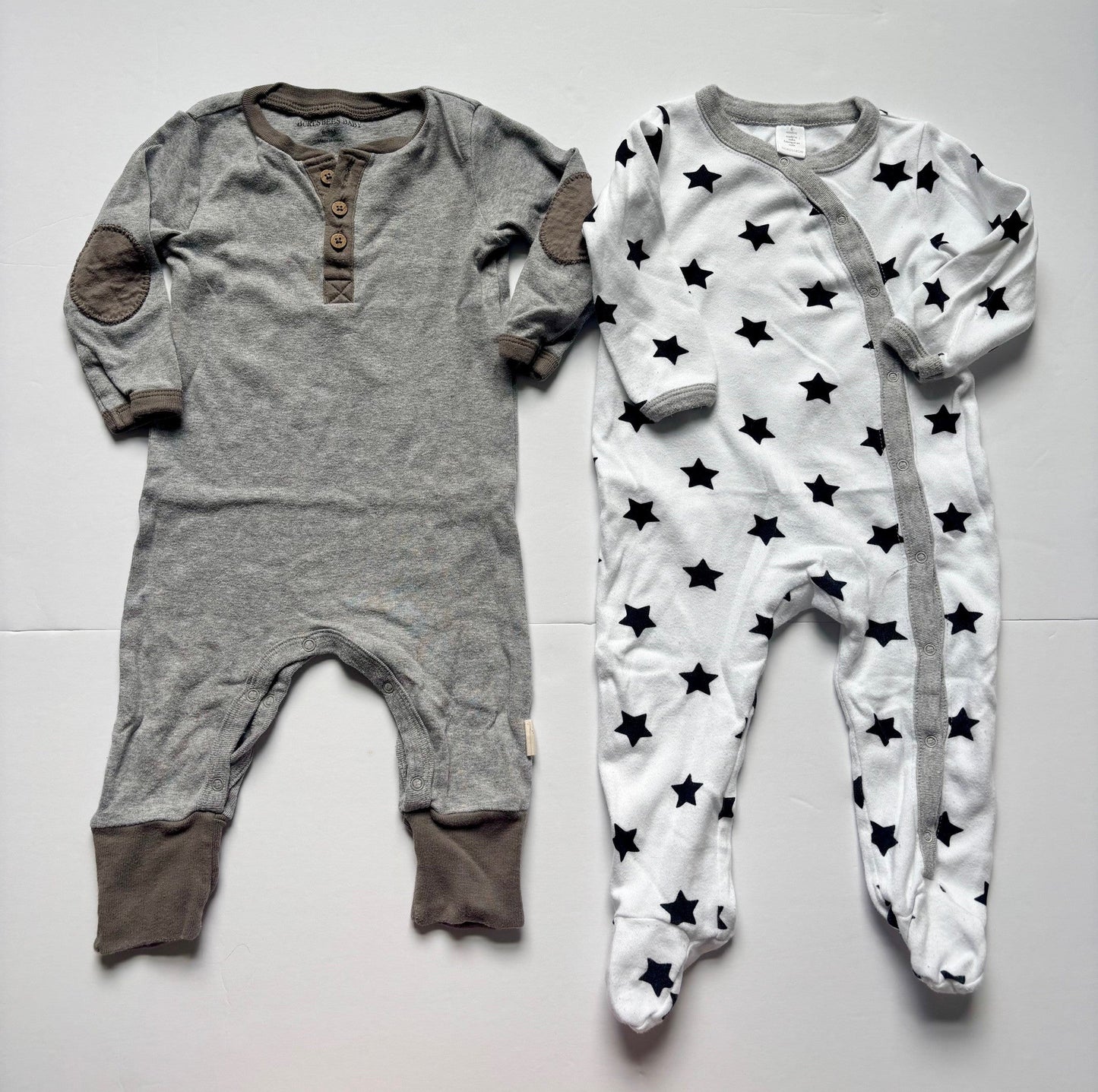 #43 Burts Bees & Nordstrom Romper and Sleeper Boys or Girls 6 to 9m EUC