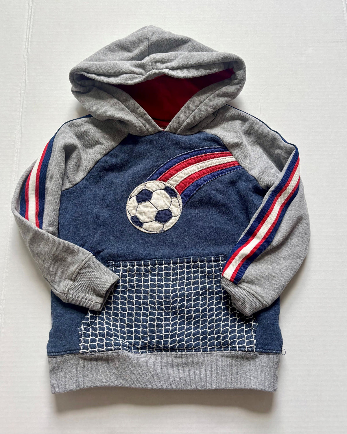 #154 Boden Soccer Hoodie Boys 3-4 years VGUC