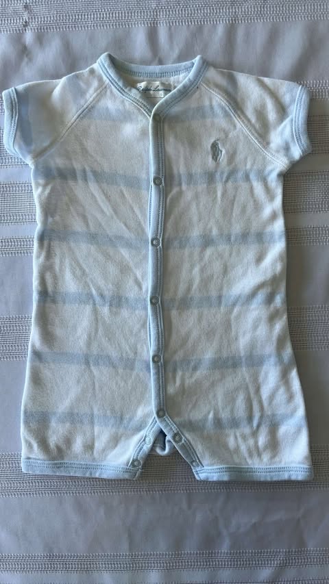 #29 Boys 6mo Ralph Lauren romper EUC