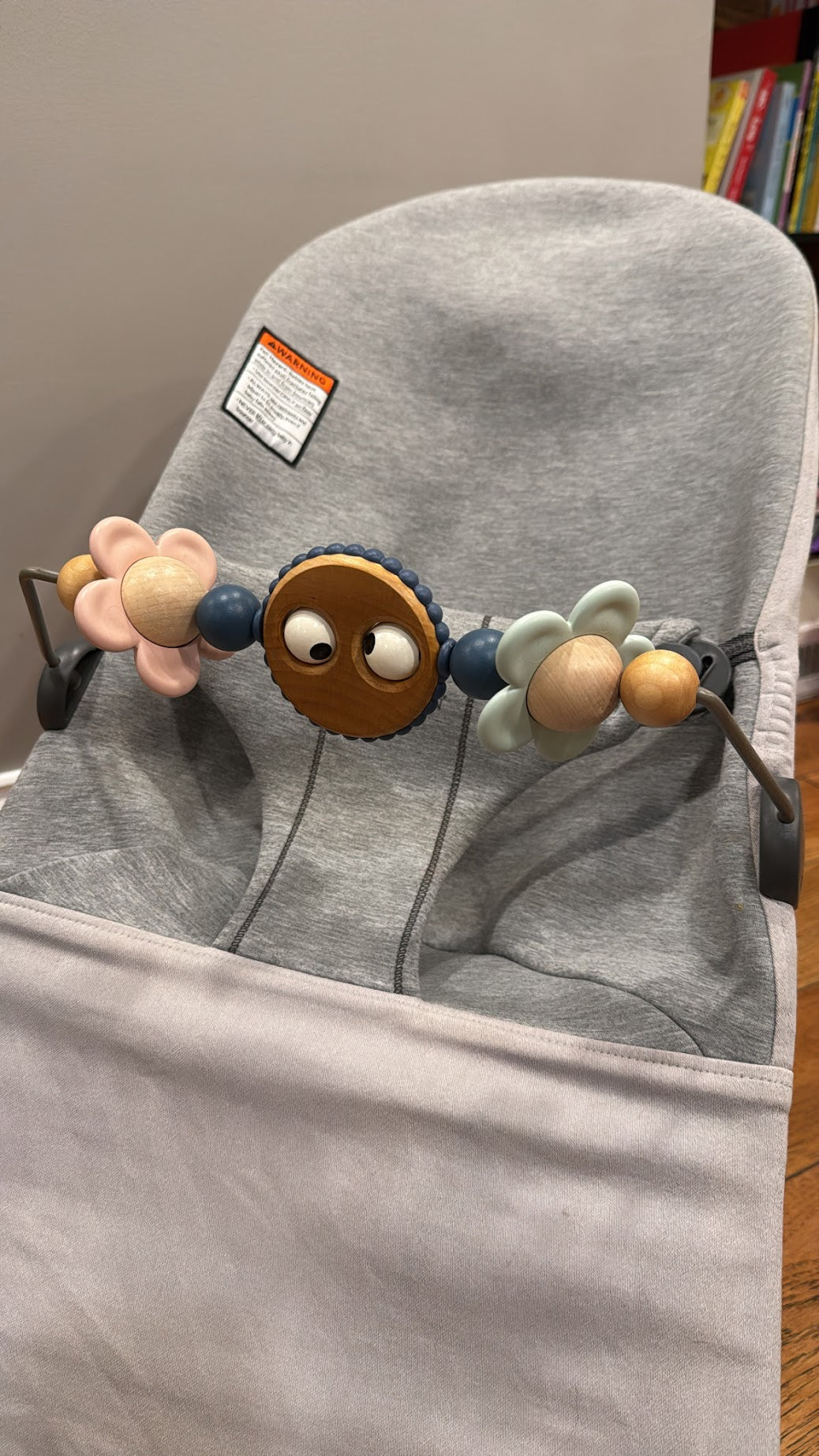 #145 Babybjorn googly eyes toy bar