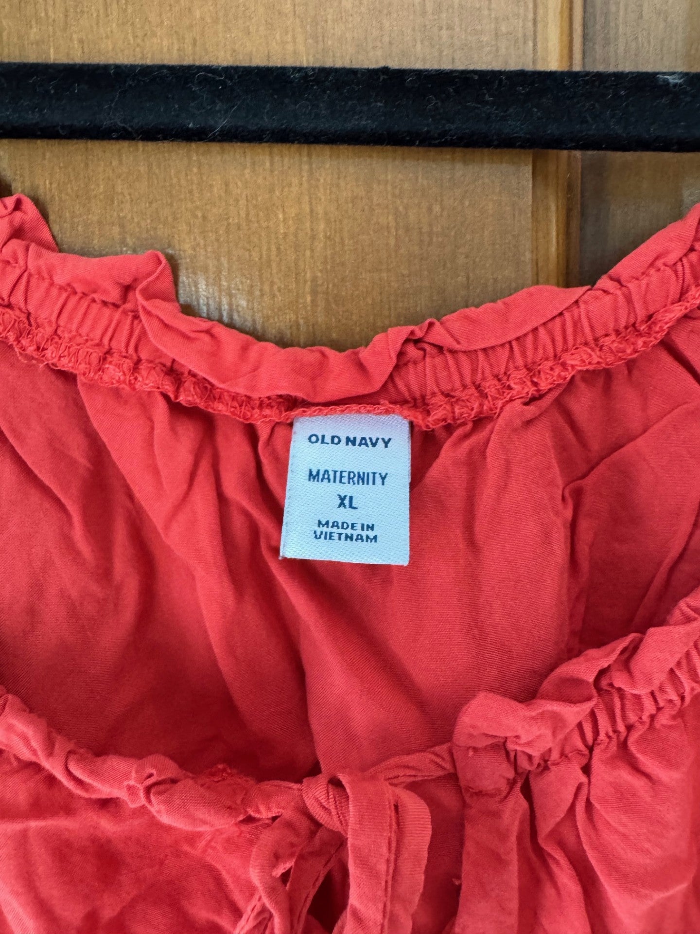 Seller #126 Old Navy Maternity L Coral Short Sleeve Blouse