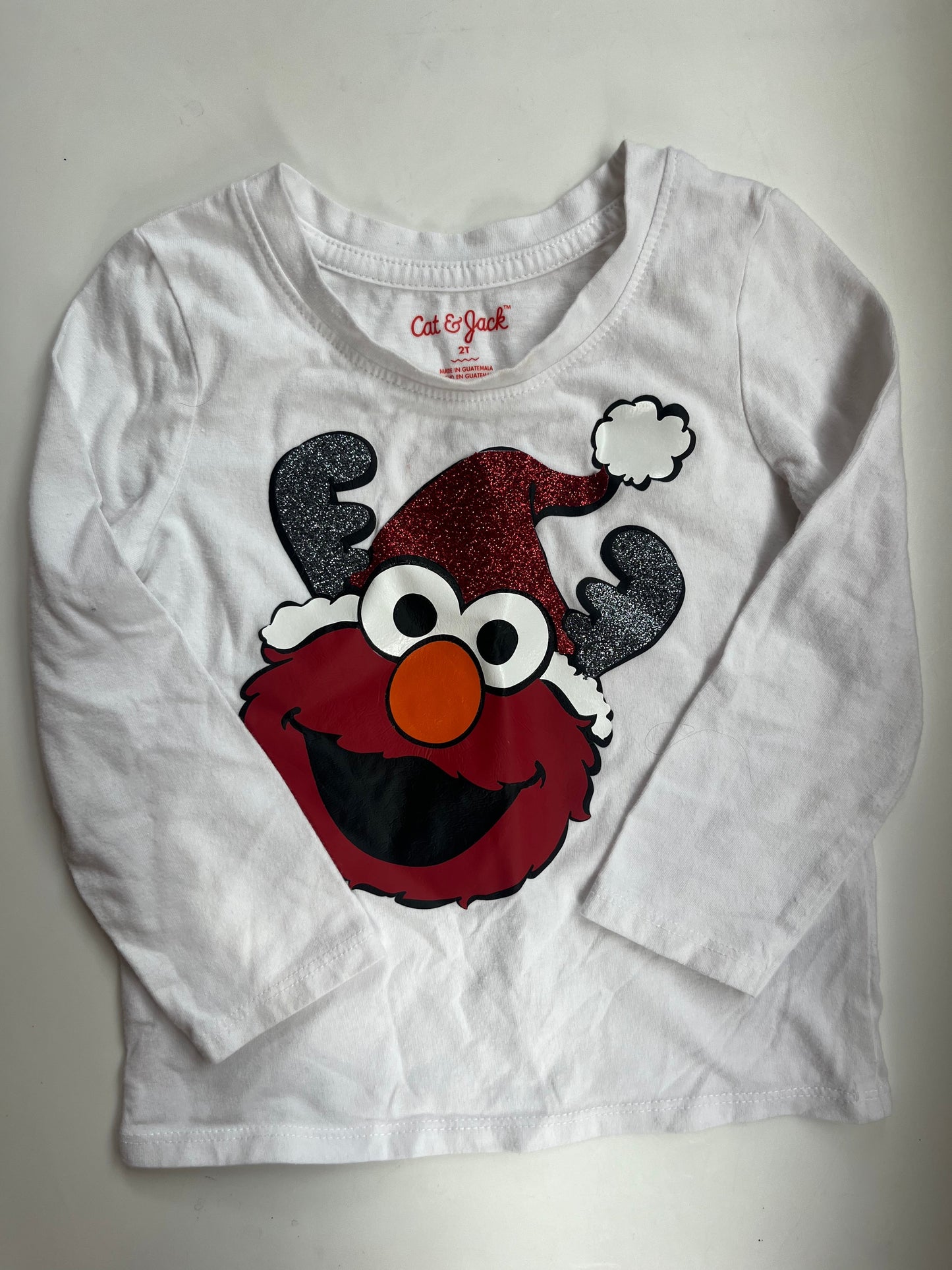 Seller #20 homemade Elmo Christmas shirt 2t