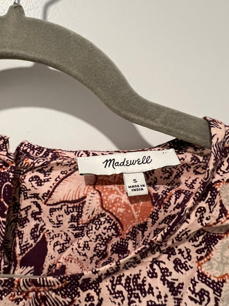 Seller #76 - Madewell - Yoked Puff-Sleeve Top in Bali Blooms - Size Small NWT