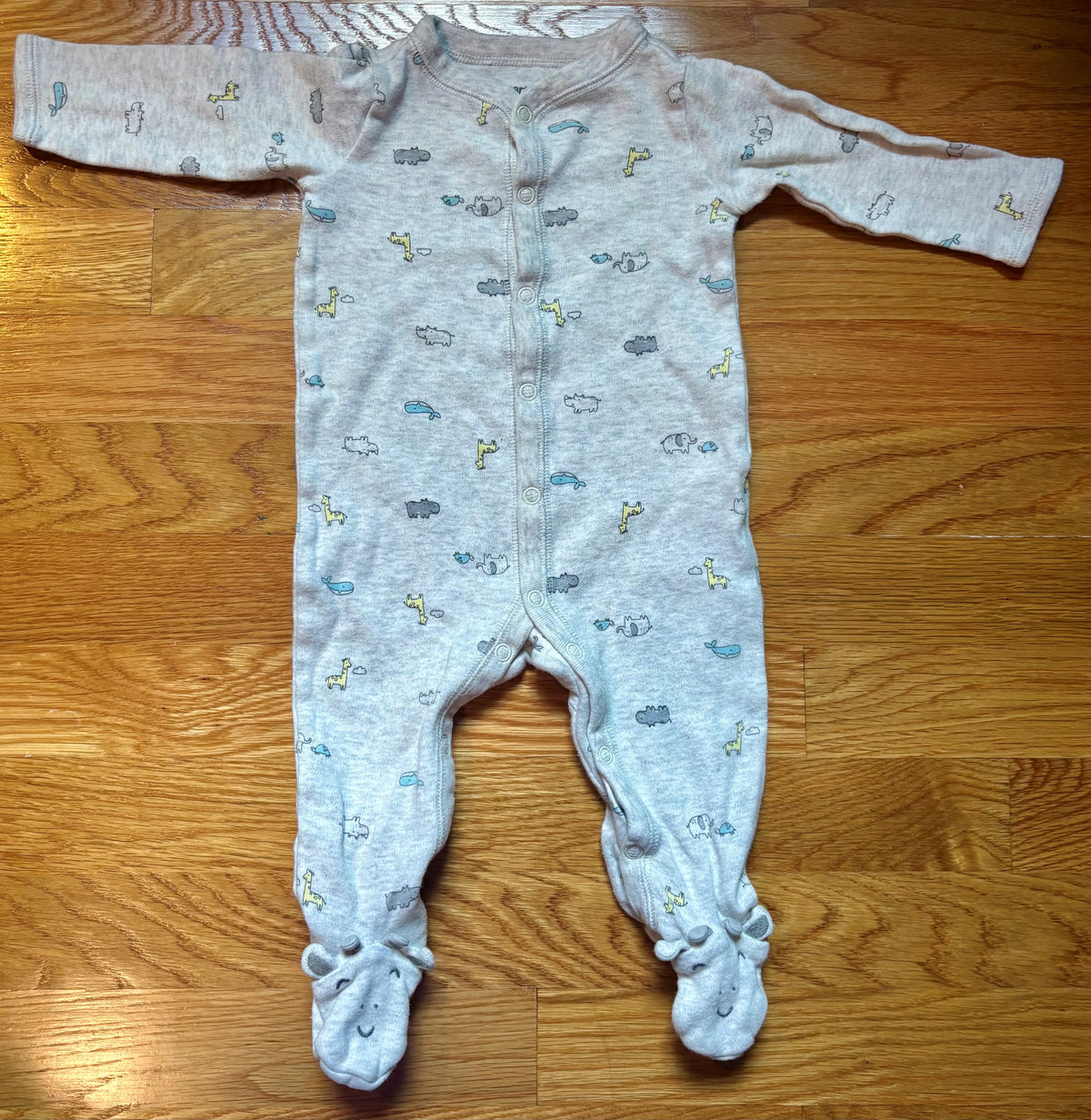 #69 Carter's Animal Sleepers 6M