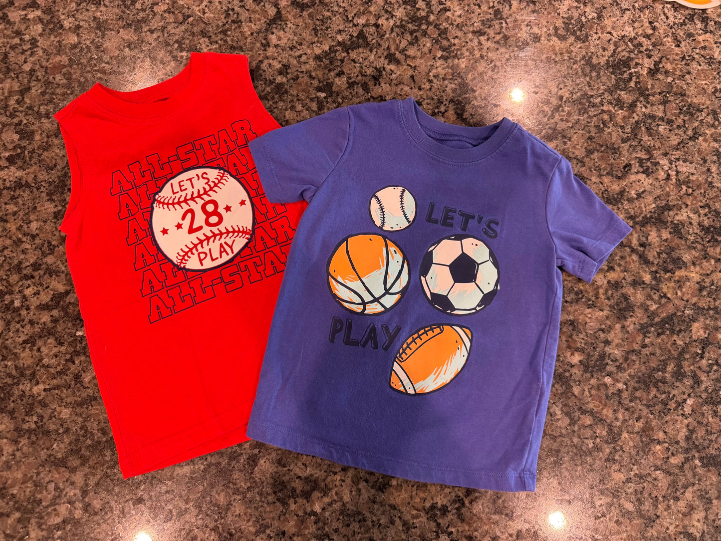 #42 Carters Boys 2T Sports Shirts (Tshirt and Tank Top)