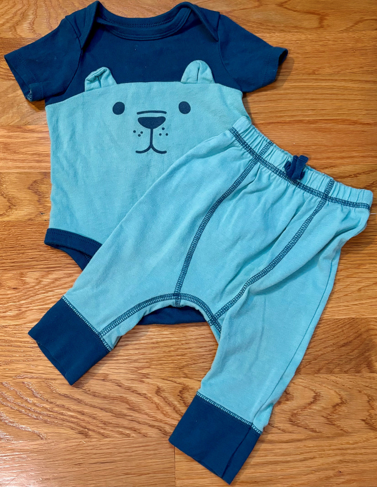 #69 Cat & Jack Bear Outfit 3-6M