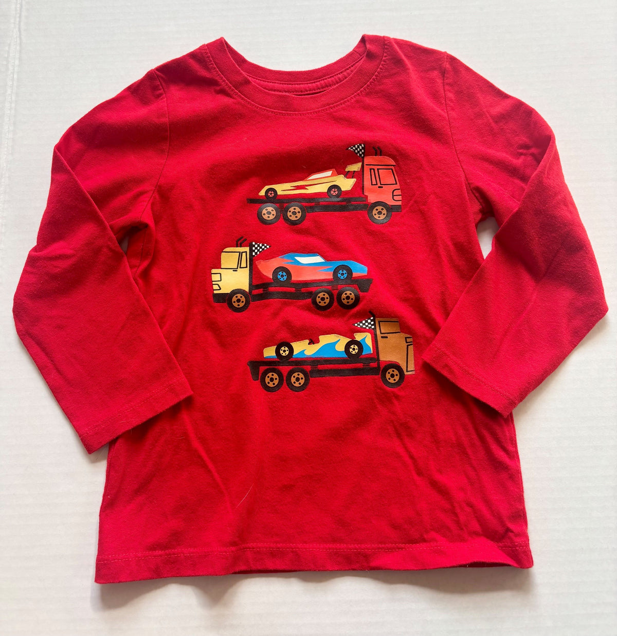 #154 Cat and Jack Vehicle Shirt Boys 3T EUC