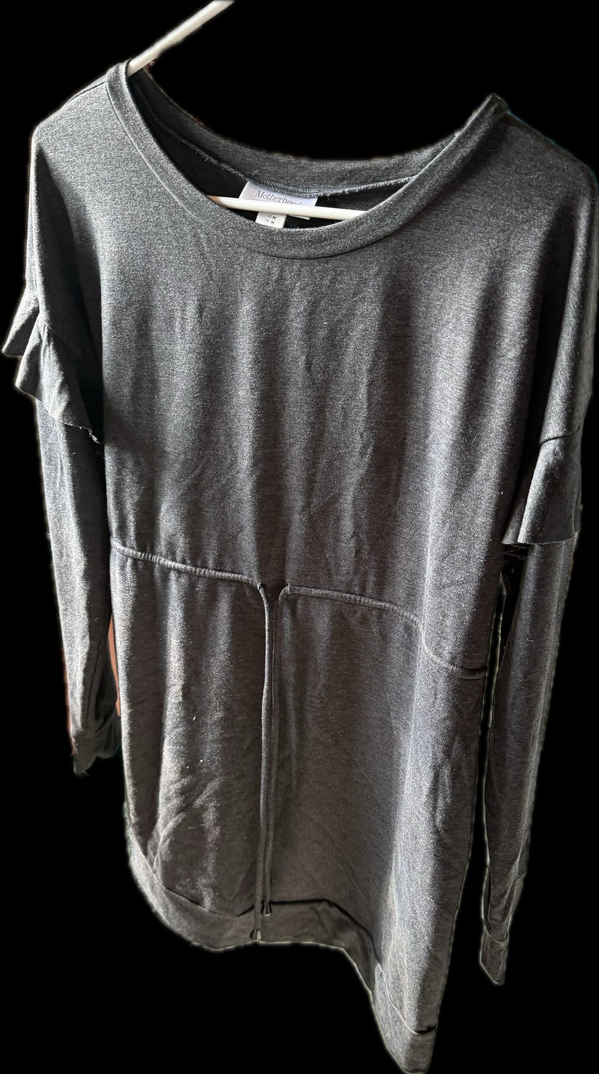 #20 Motherhood Maternity gray maternity sweatshirt size M GUC