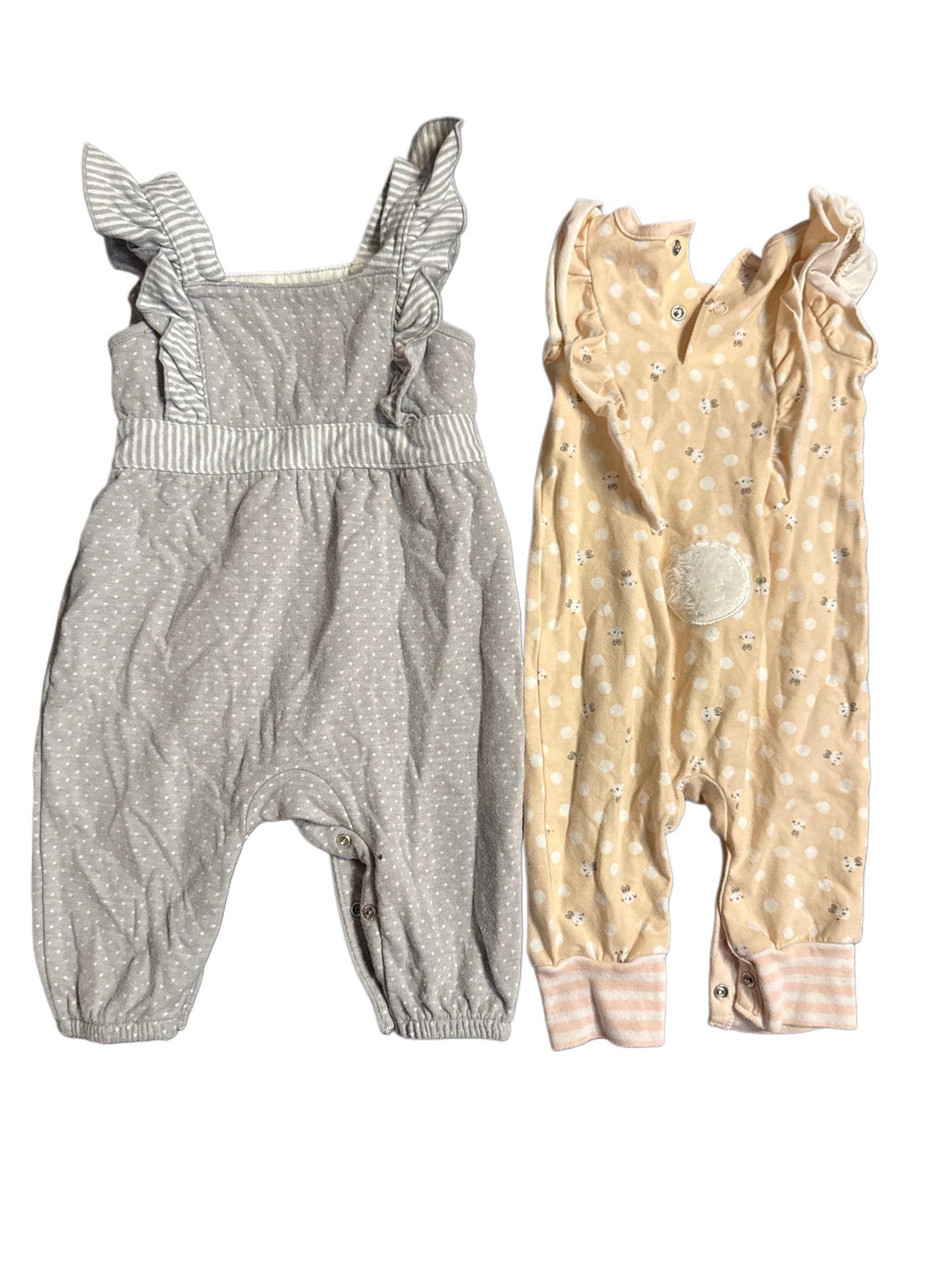 #28 REDUCED Baby Cat & Jack One Piece Baby Romper Bundle Size 0-3M