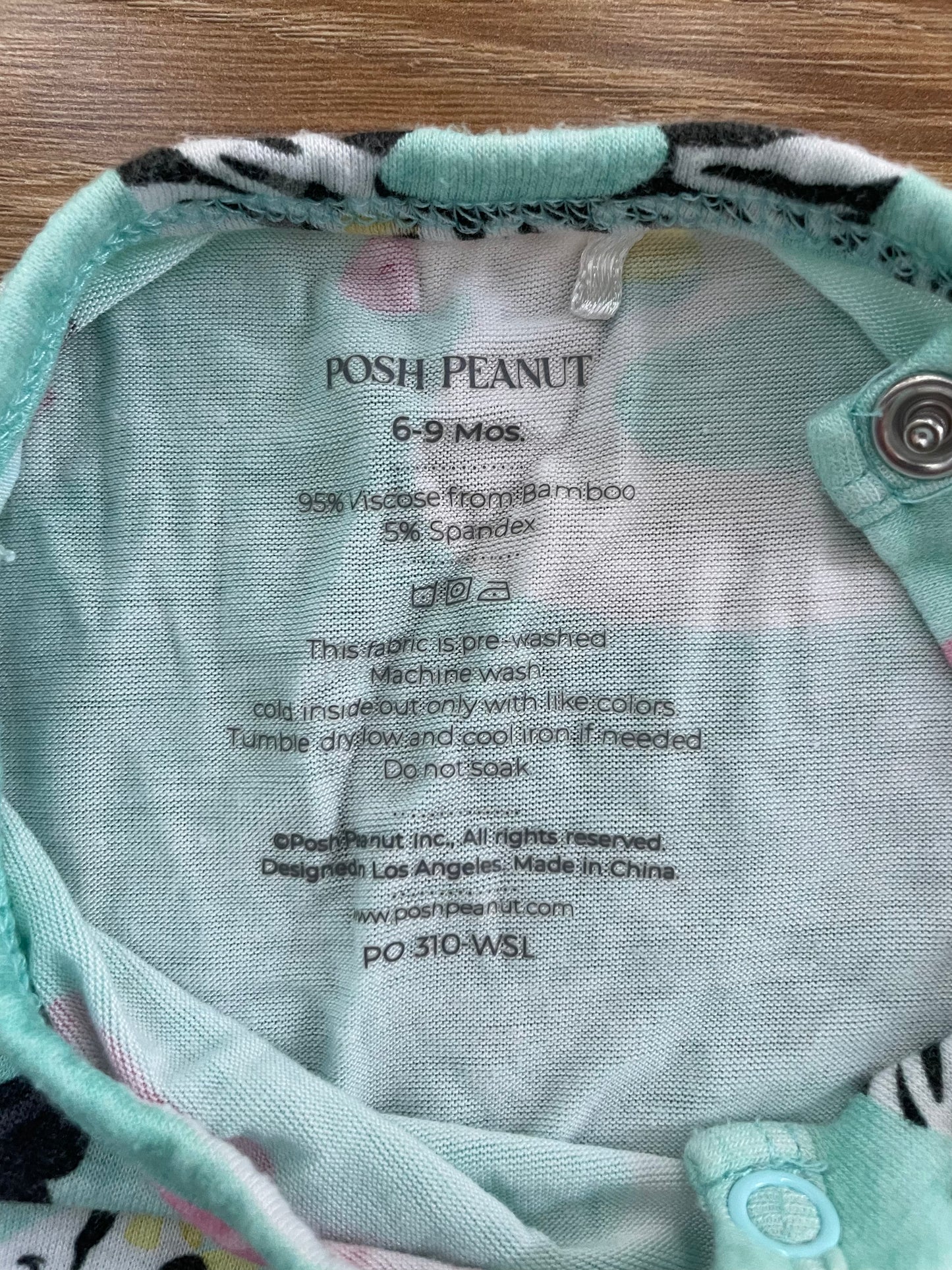 #6 - Girls Posh Peanut Ruffle Romper - summer/swim theme, 6-9 months