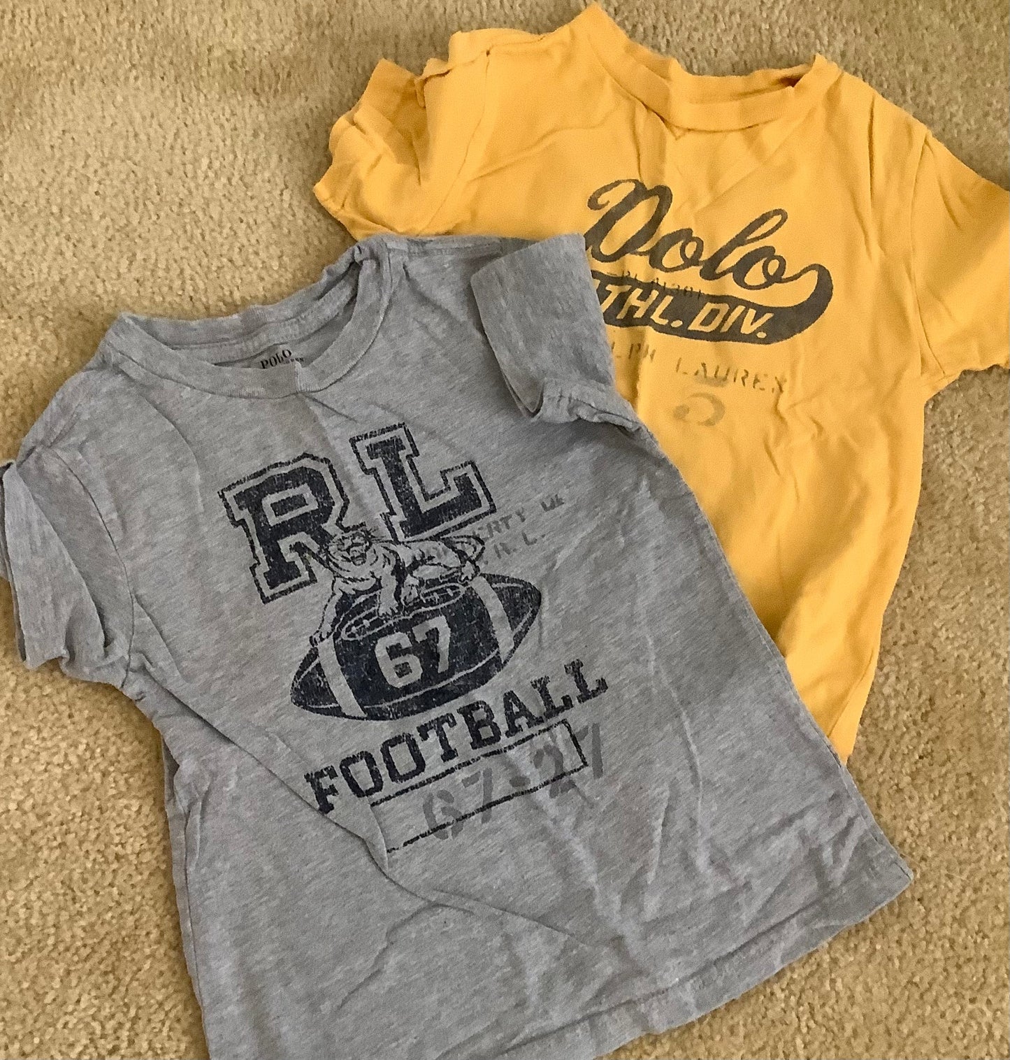 #133 Ralph Lauren T Shirts Sz 4 Boys