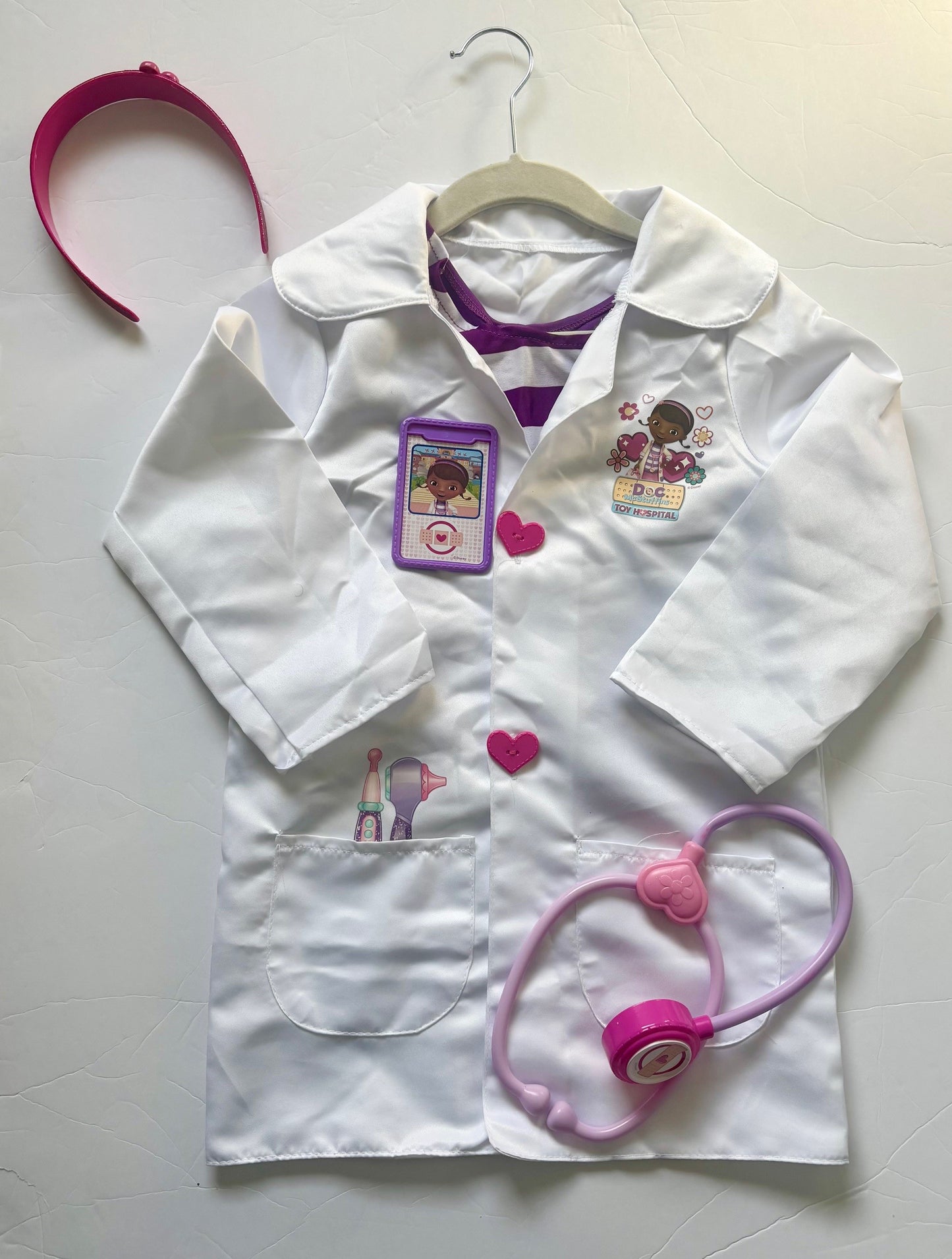 #43 Doc McStuffins Costume Girls 3+ yrs EUC