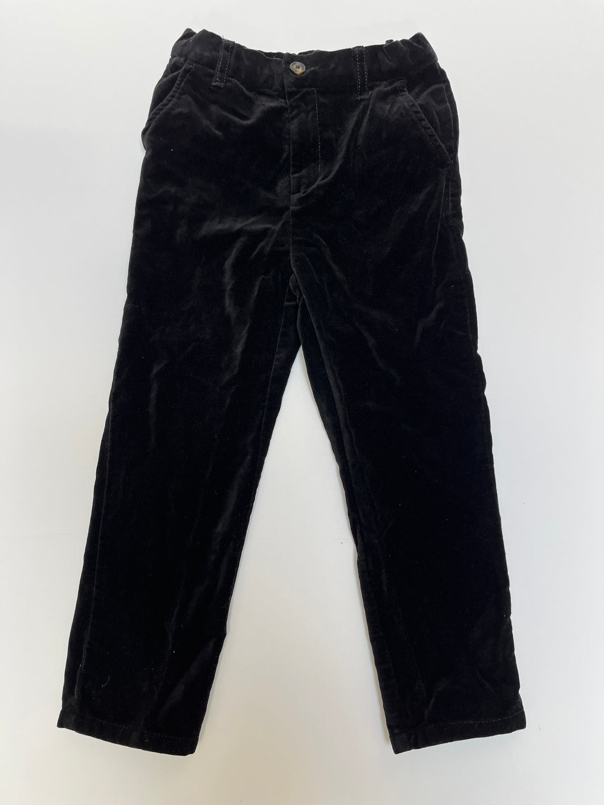 #150 boys 5t Gymboree velvet black pants