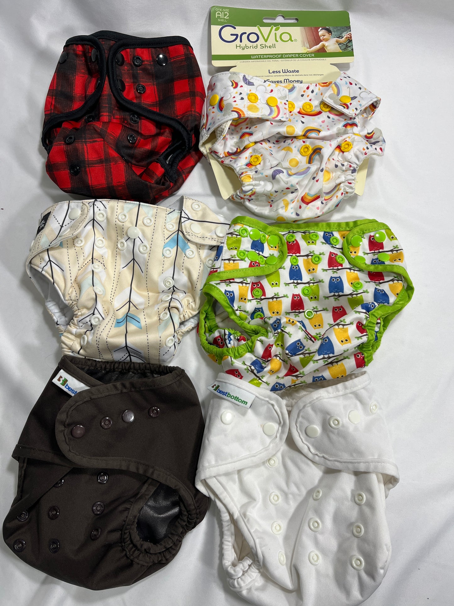 #150 cloth diaper cover and all in 2 lot various brands
