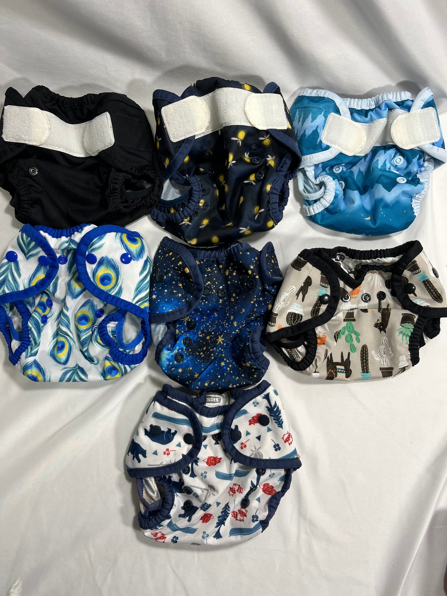 #150 thirsties size 1 diaper covers lot of 7