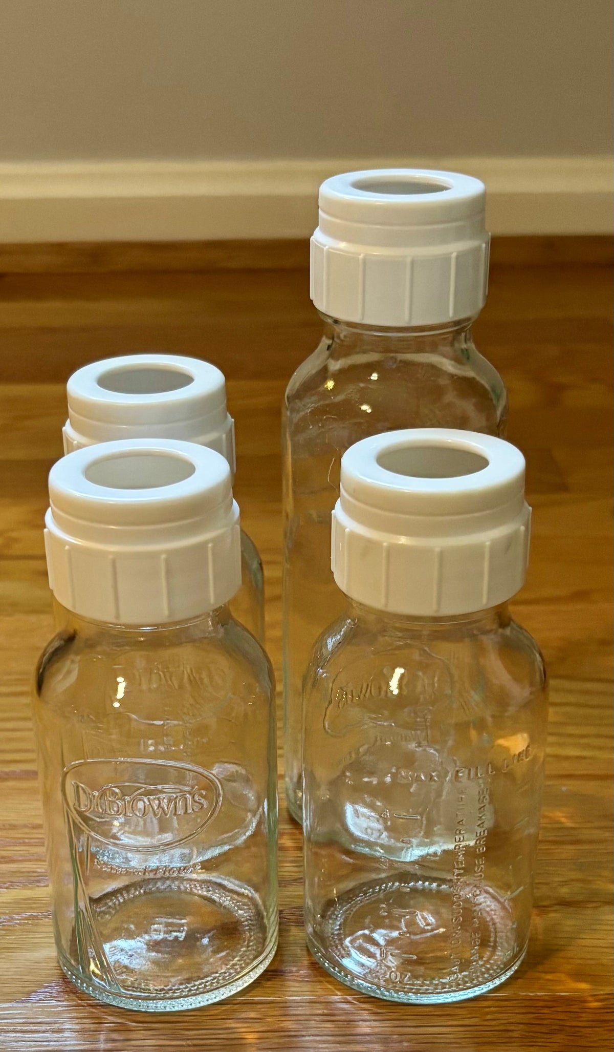 #69 Dr. Brown's Glass Baby Bottles