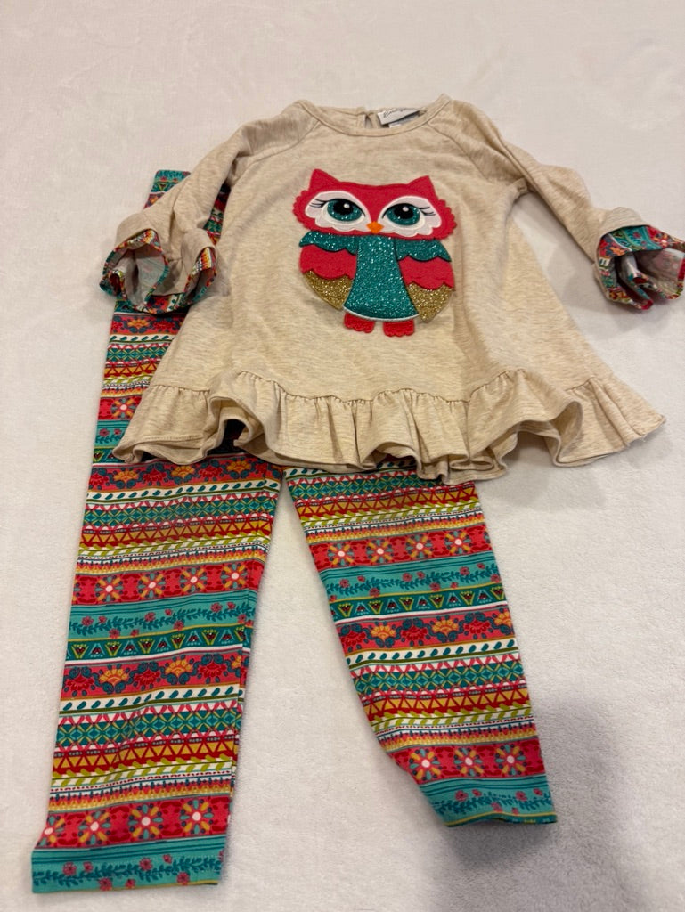 179 Girls Emily Rose Multicolor Owl-size 5