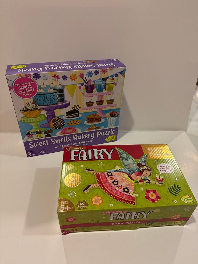 179 "Reduced" 2 Assorted Girl Puzzles-Fairy & Cupcake