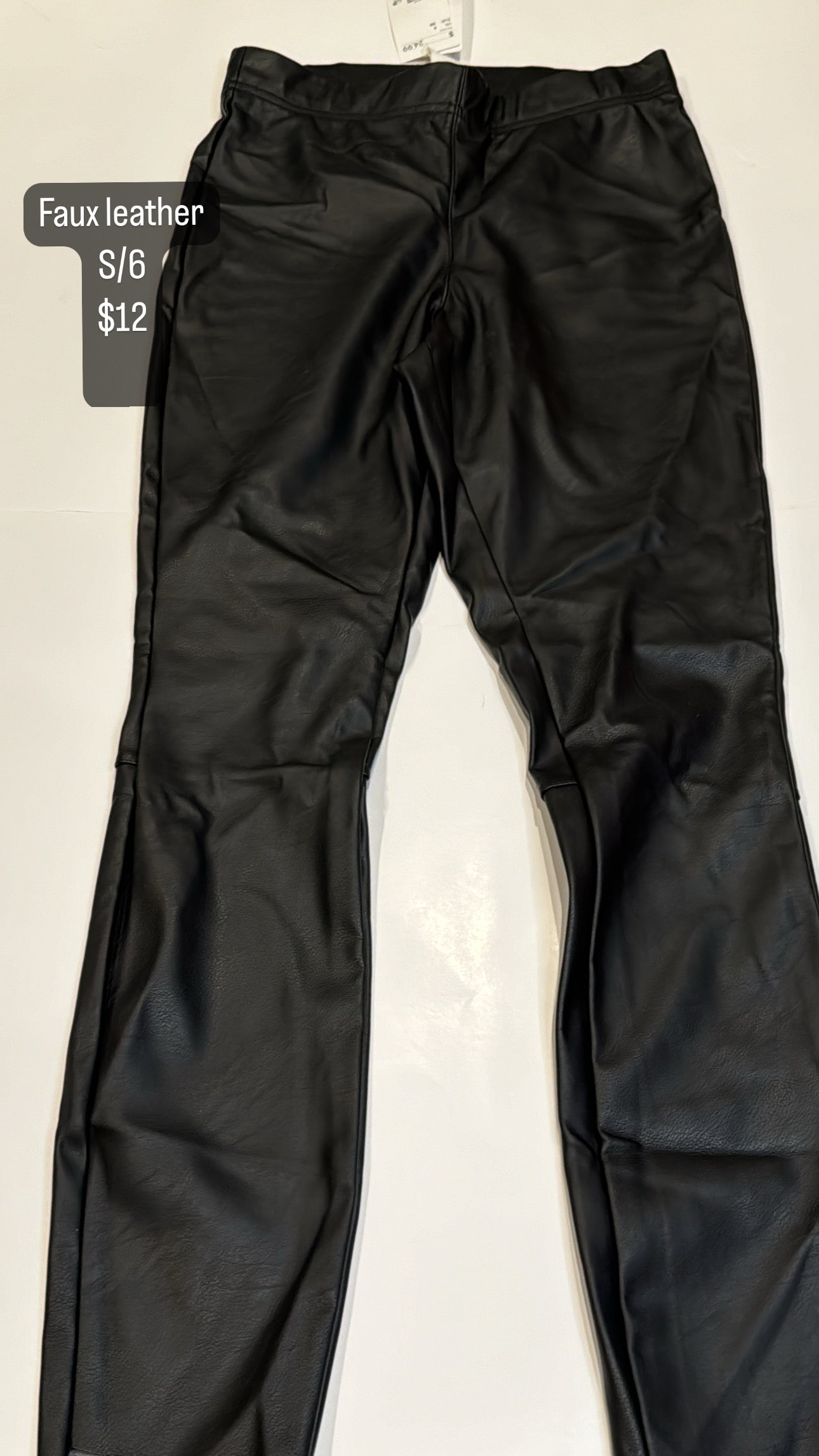 44 H&M S/6 Faux Leather Pants