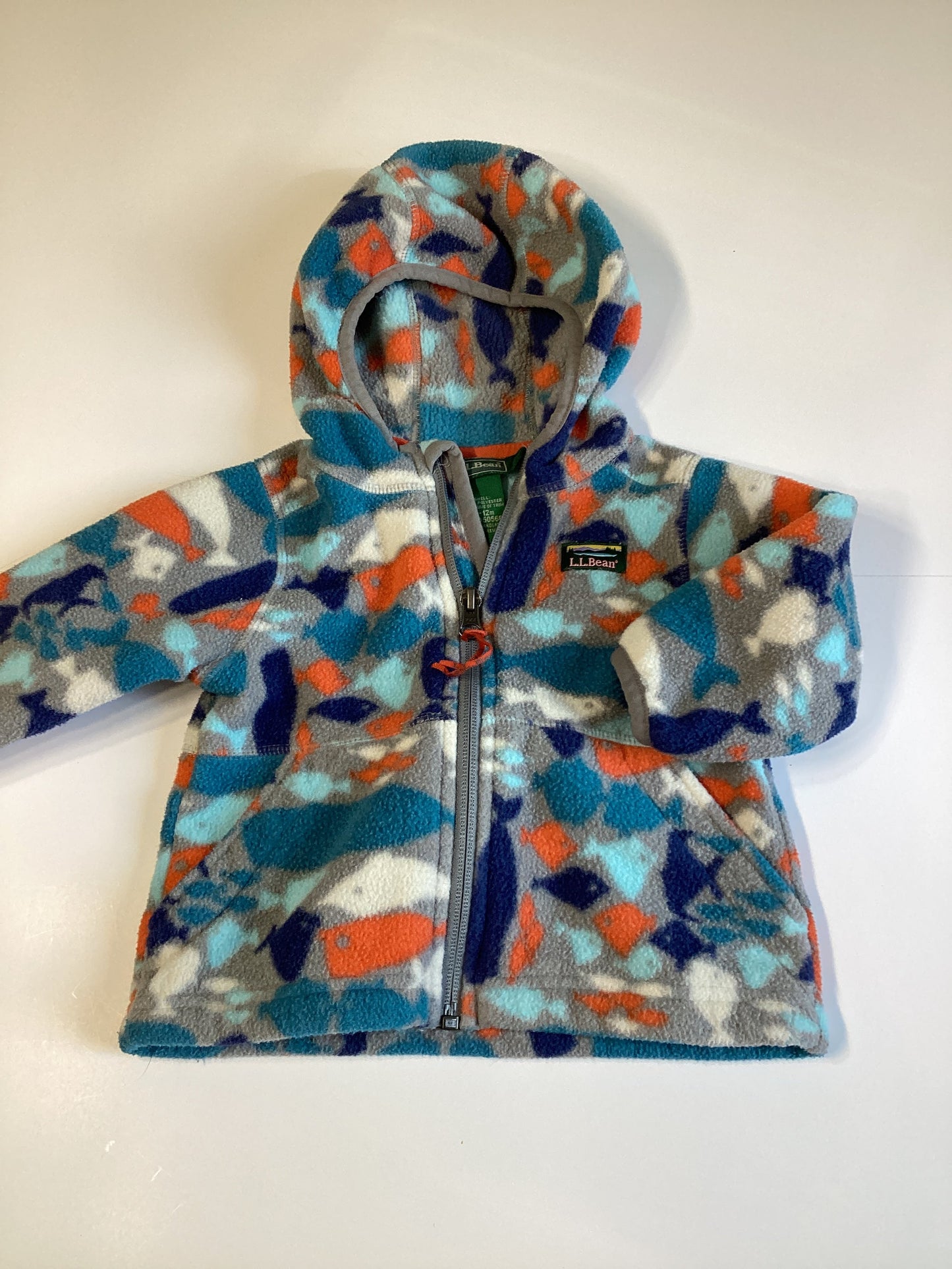 #129 REDUCED 6-12m LLBean zip up