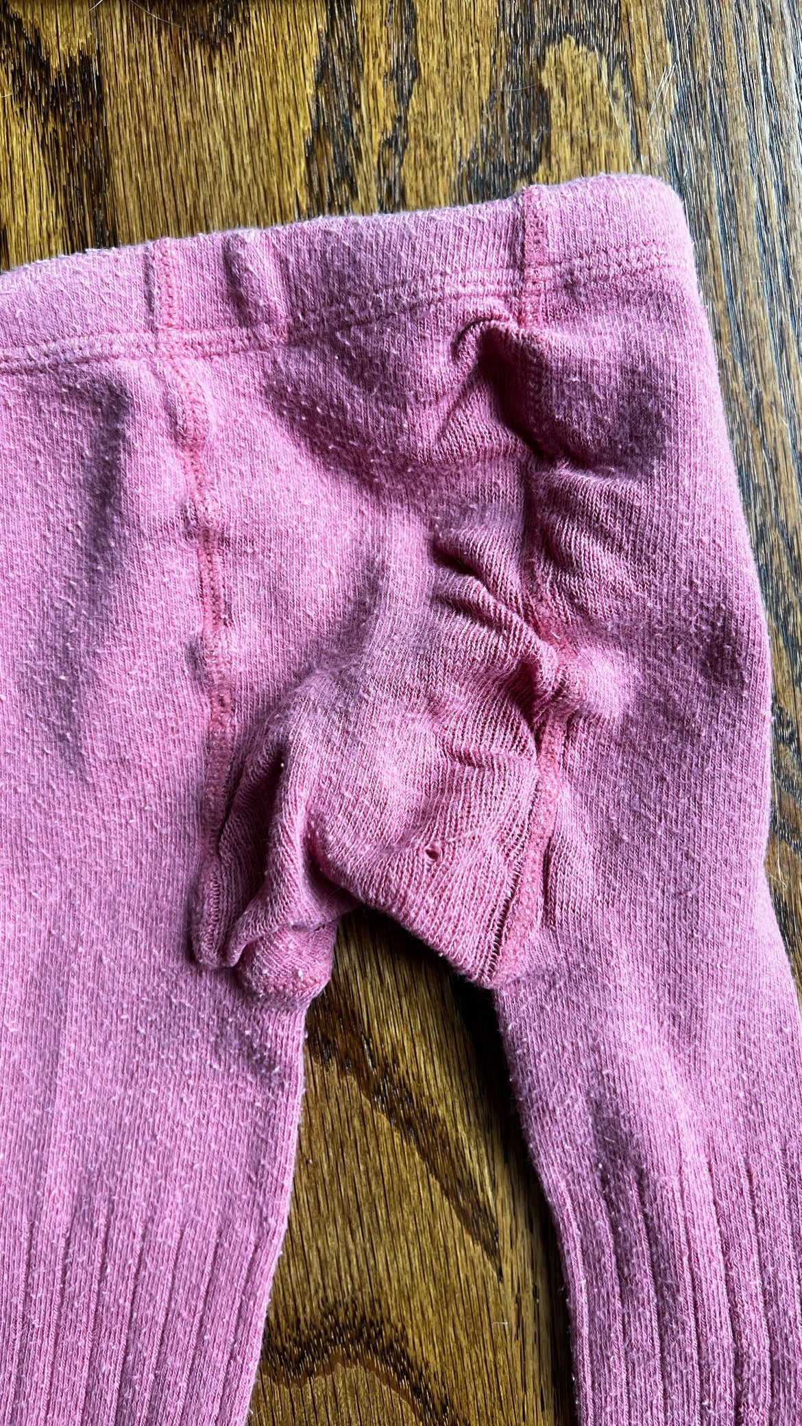 Seller #115 - Gymboree 6-12M Green Sweater Dress with Poms + Boden 12-18M Dusty Pink Tights, VGUC/GUC