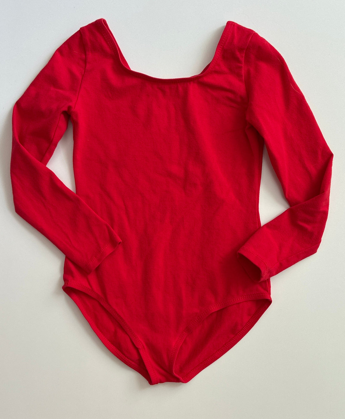 Seller 76 Red Leotard Size YXL - FITS LIKE 7/8