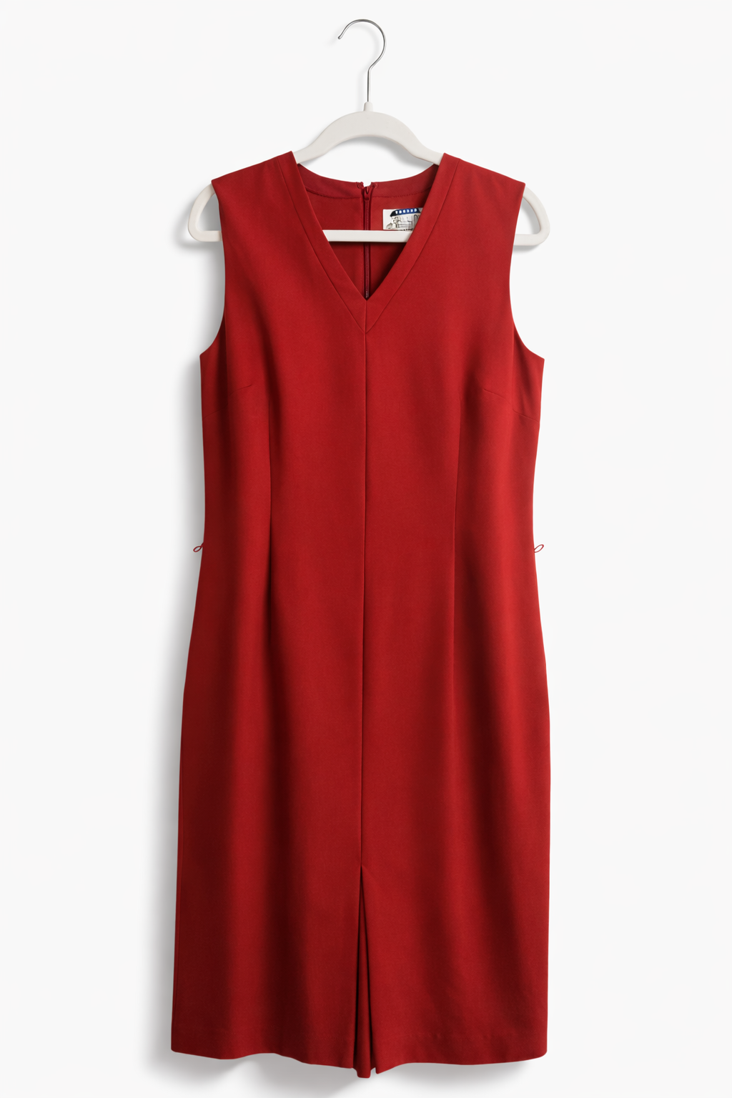 #91 REDUCED Women's 14 Ann Taylor Loft Sleeveless Sheath Dress - brick red EUC