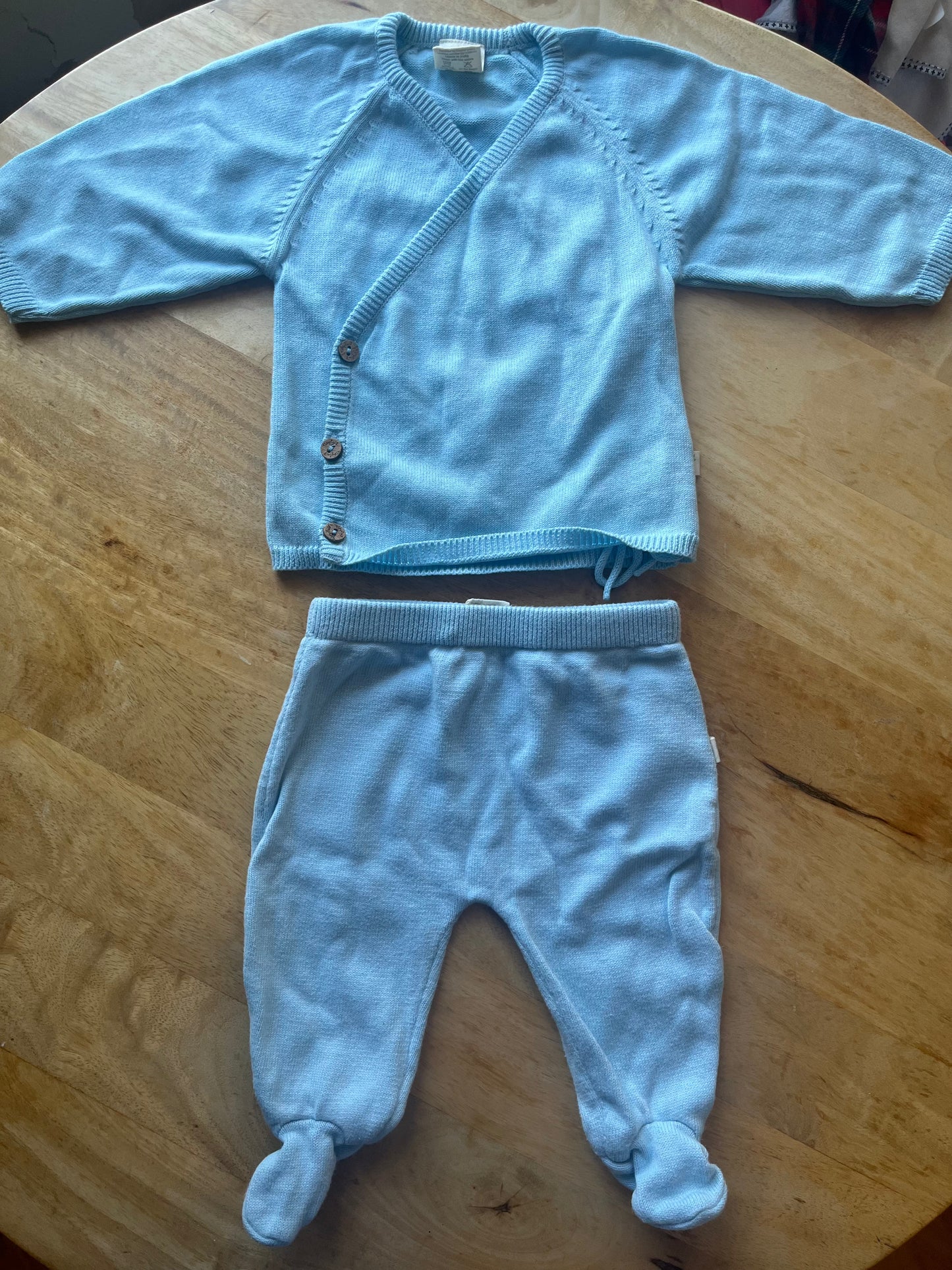 #97- NWOT Tiny Twig Blue Baby Boys Set 3-6 months