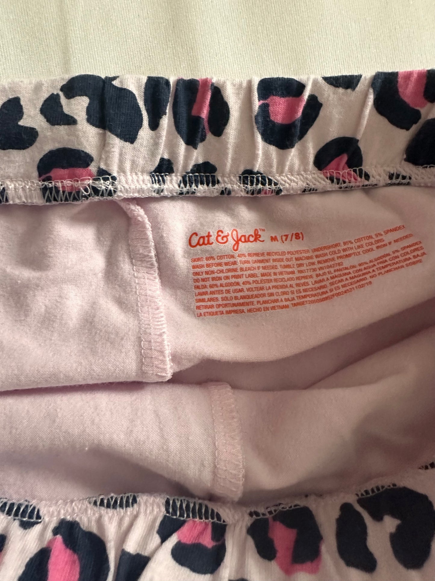 Seller #114 - Cat & Jack Leopard Prink Skort Size M (7/8)