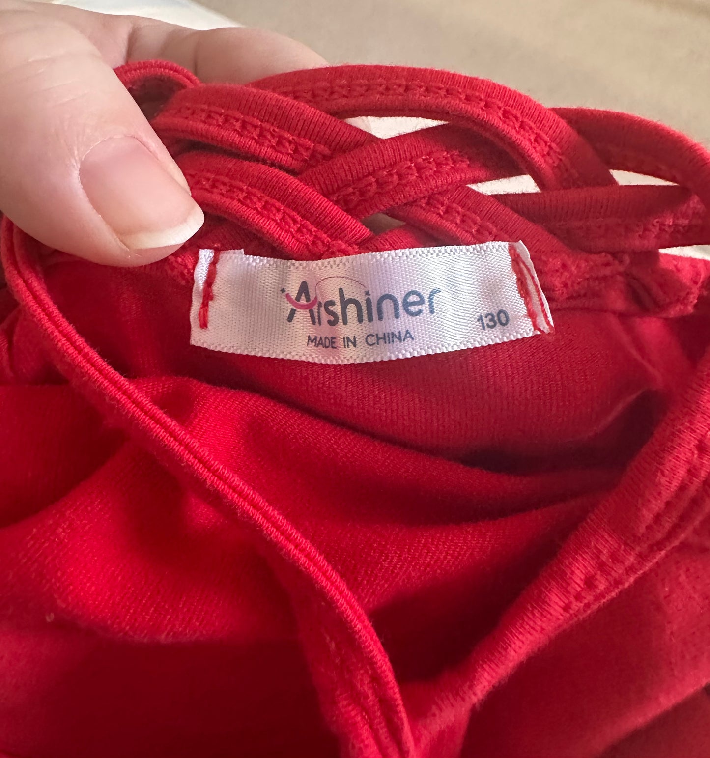 Seller #114 - Arshiner Long Sleeve Ballet Leotard Size 130 - though worn when wearing 5T clothing