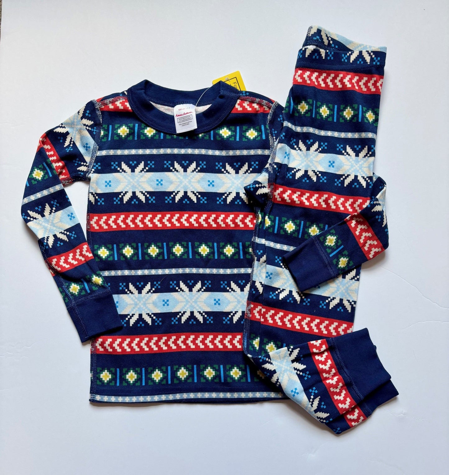 #43 Hanna Andersson Holiday Pajamas Boys or Girls 4T NWT 2 of 2