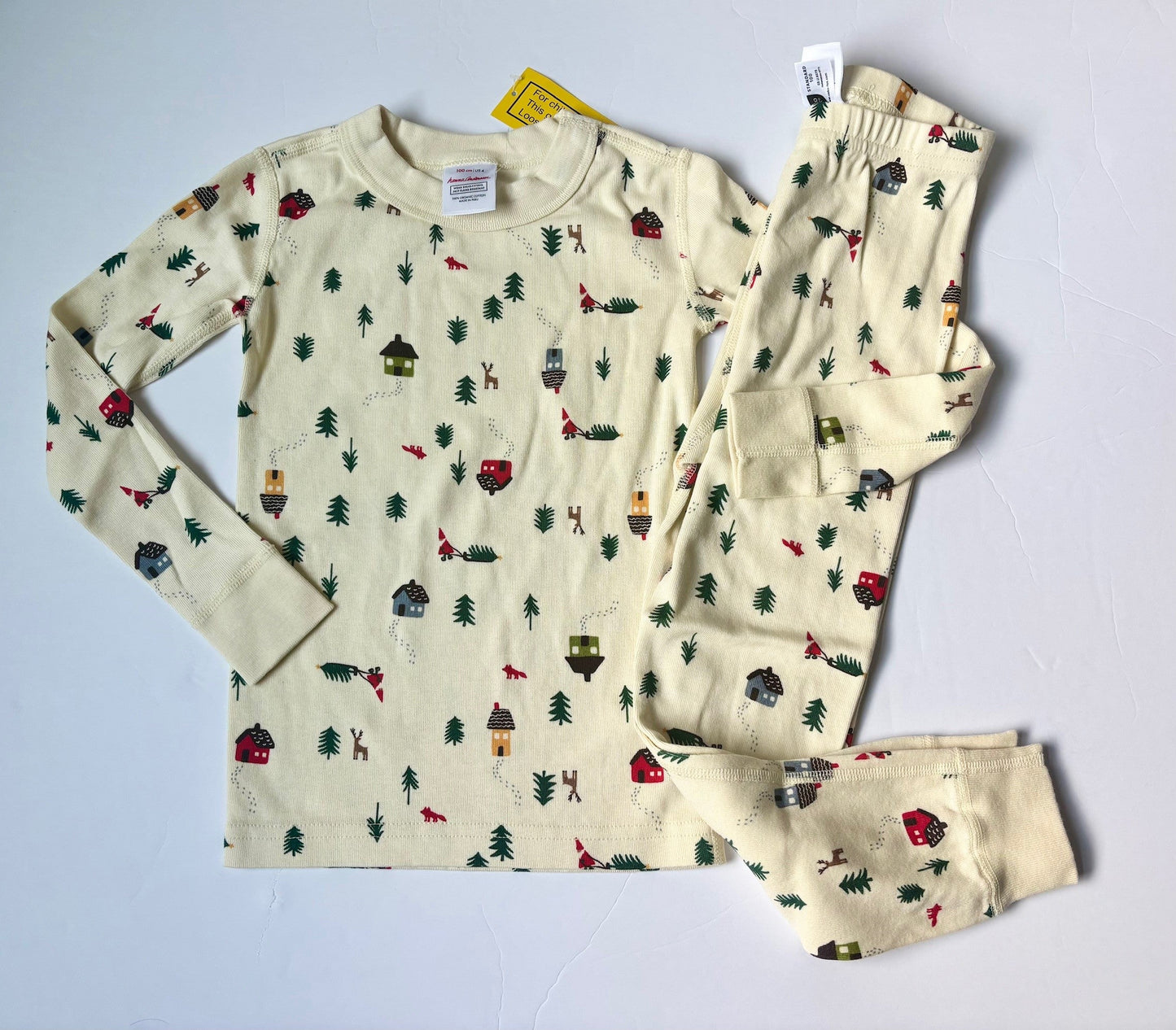 #43 Hanna Andersson Longjohn Pajamas Boys or Girls 4T NWT