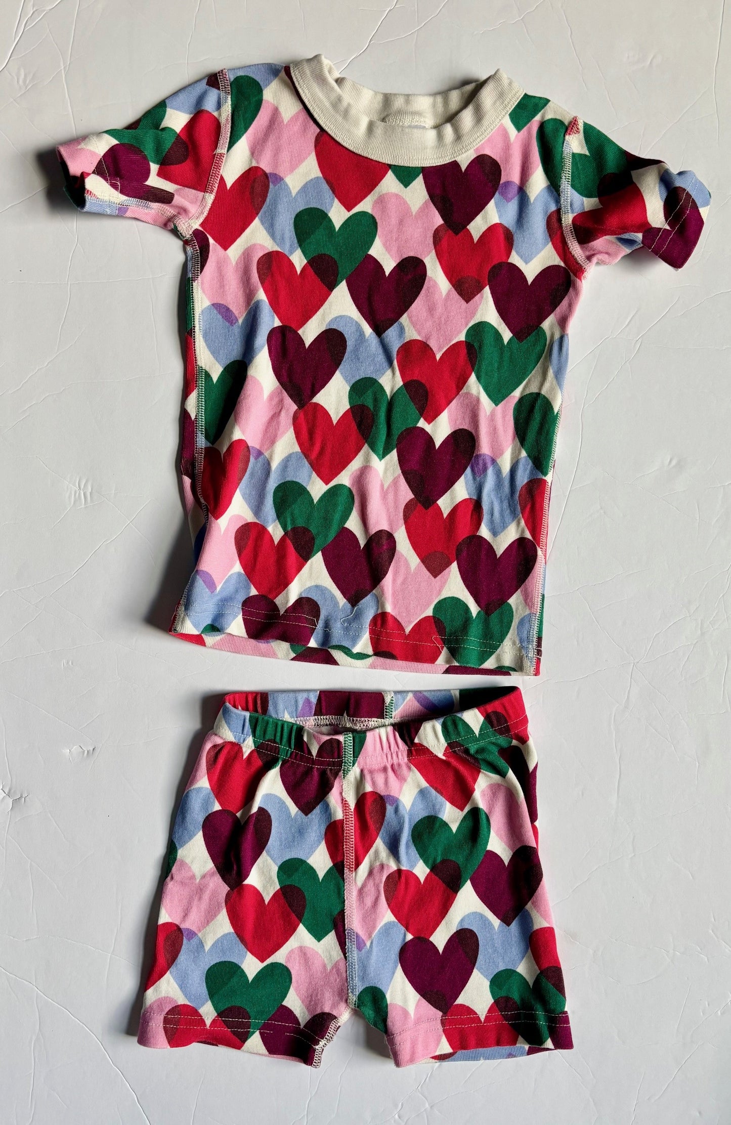 #43 Hanna Andersson Short Pajamas Girls 4T EUC