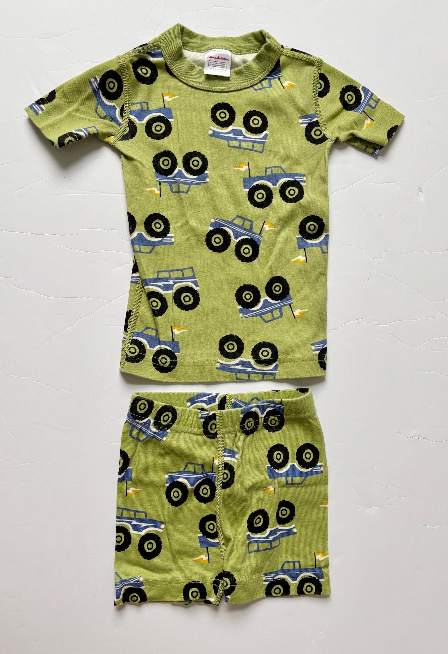 #43 Hanna Anderson Short Pajamas Boys 4t EUC