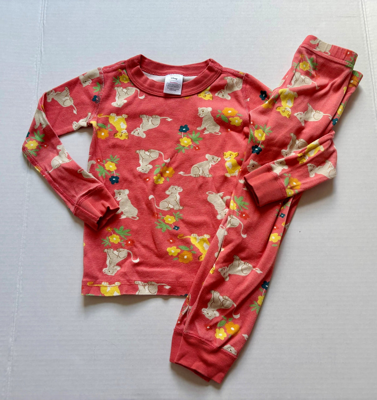 #154 Hanna Andersson Lion King Pajamas Boys or Girls 4T VGUC