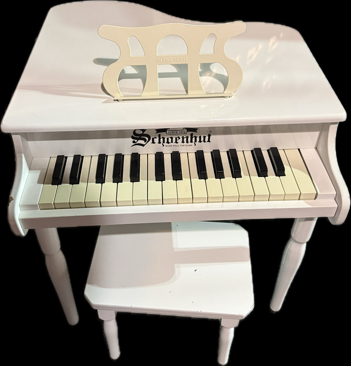 #20 REDUCED!! white schoenhul kids piano GUC