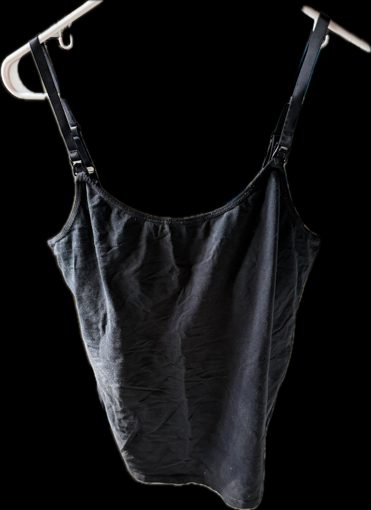 #20 Gap maternity black nursing tank size L GUC