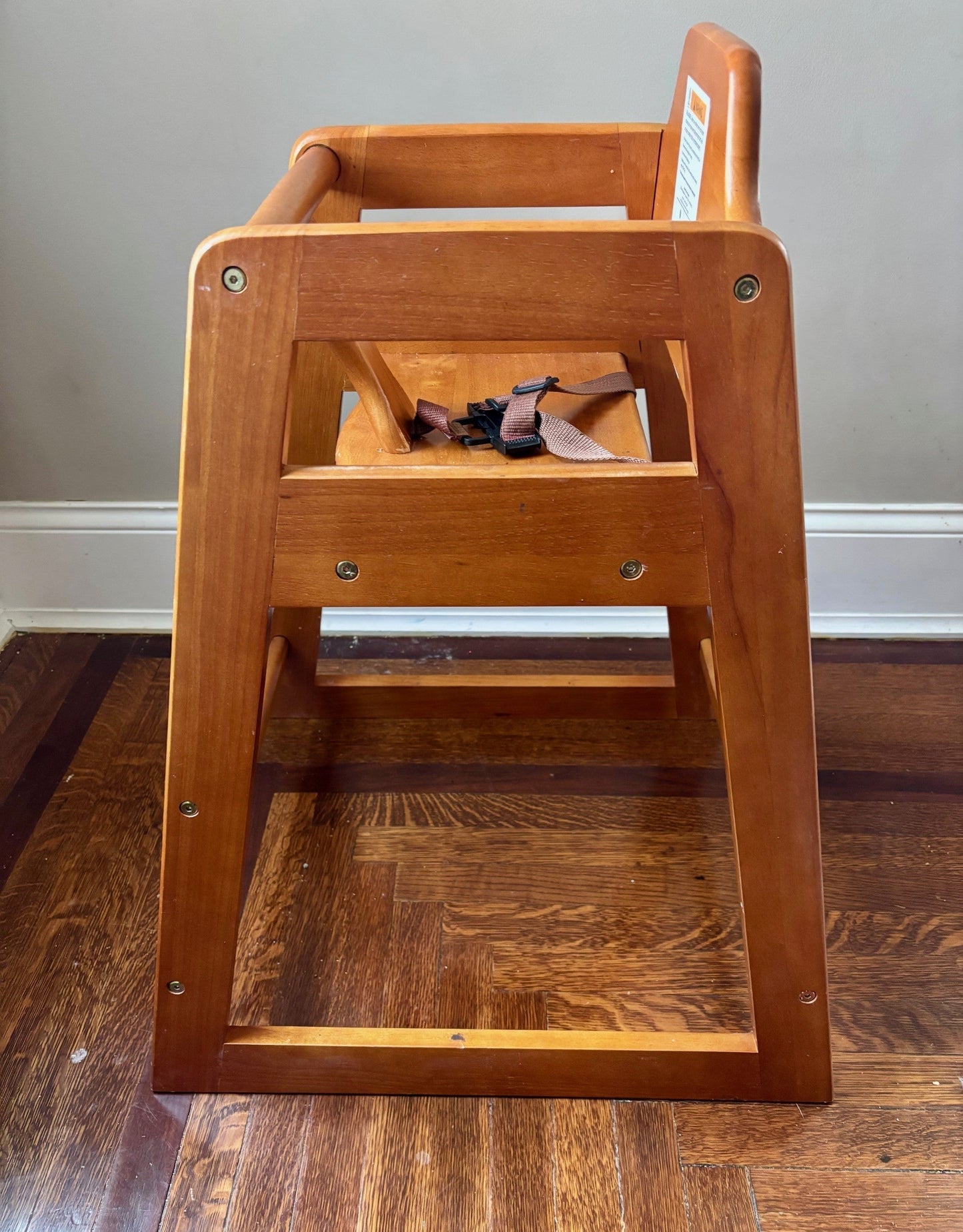 #43 Restaurant Style Wooden Highchair EUC 2 of 2