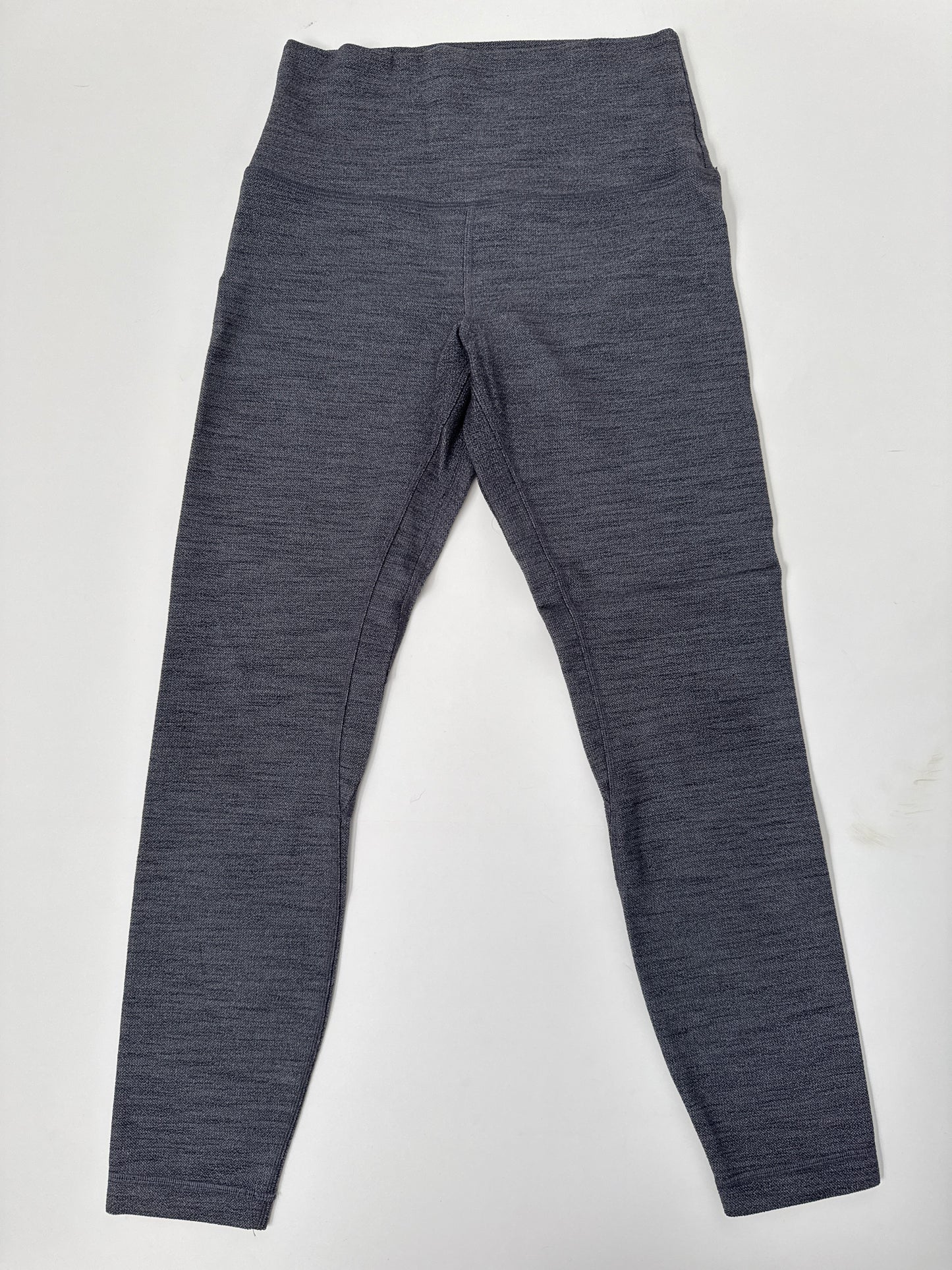 #64 Lululemon Gray Tiny Herringbone Leggings Size 6