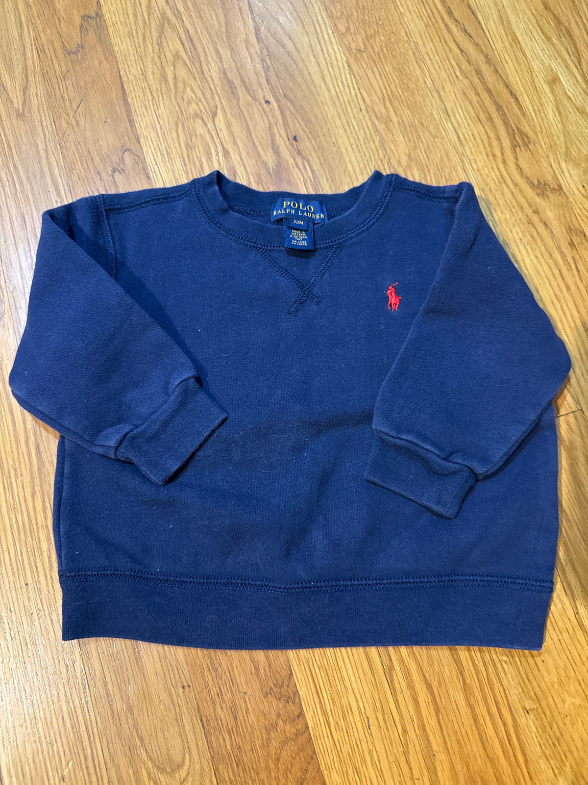 Seller # 152 - boys 12 months Polo Ralph Lauren navy sweatshirt