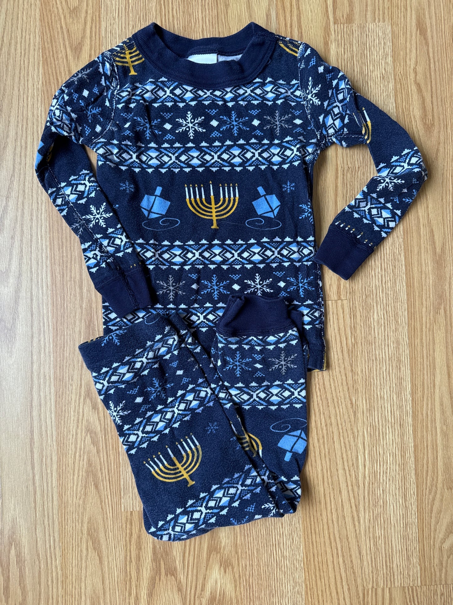 178 Hanna Andersson size 3 Hanukkah pajamas gender neutral VGUC