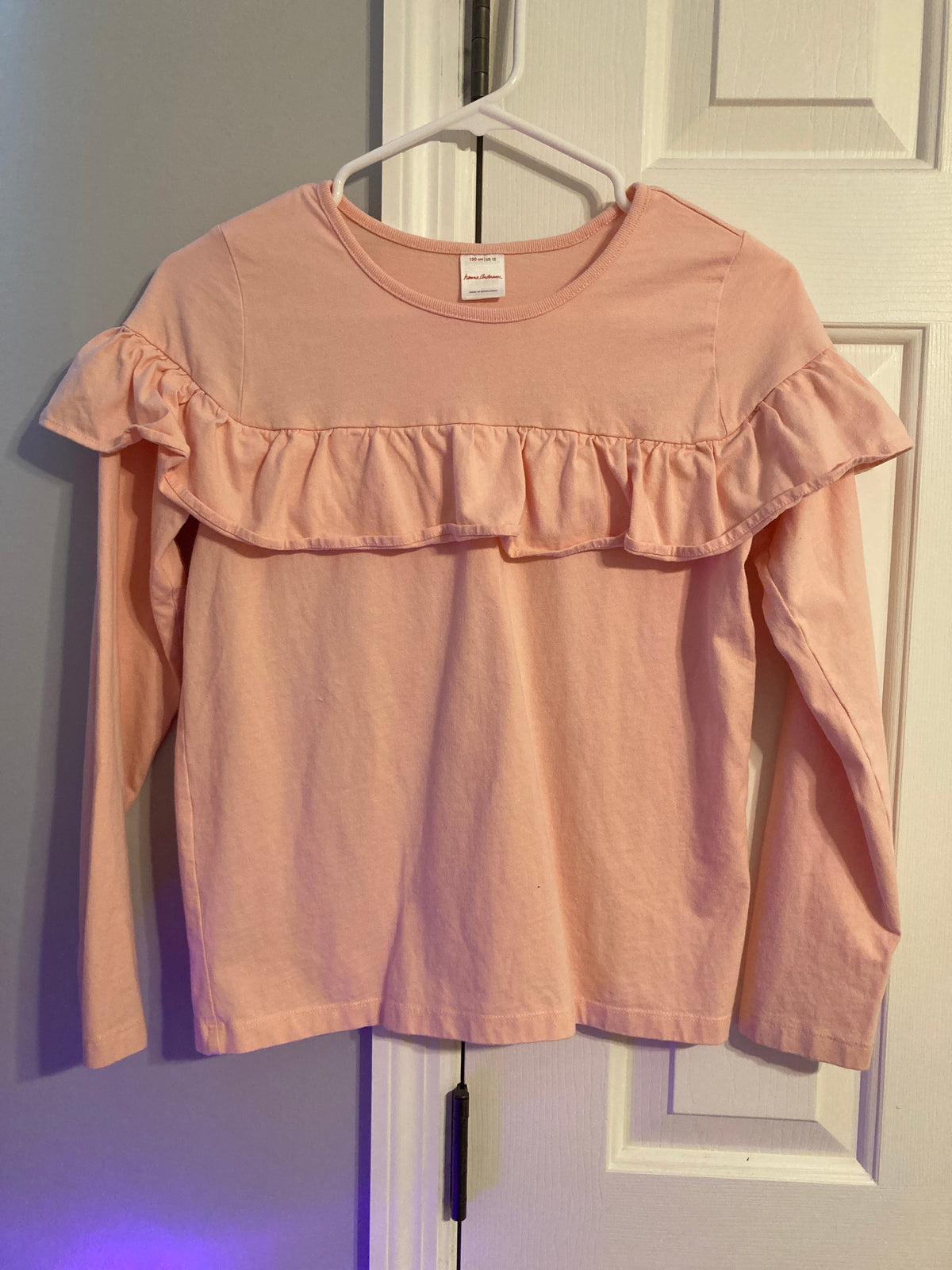 Seller #60 Light Pink Hanna Ruffle Top Girls 12 REDUCED