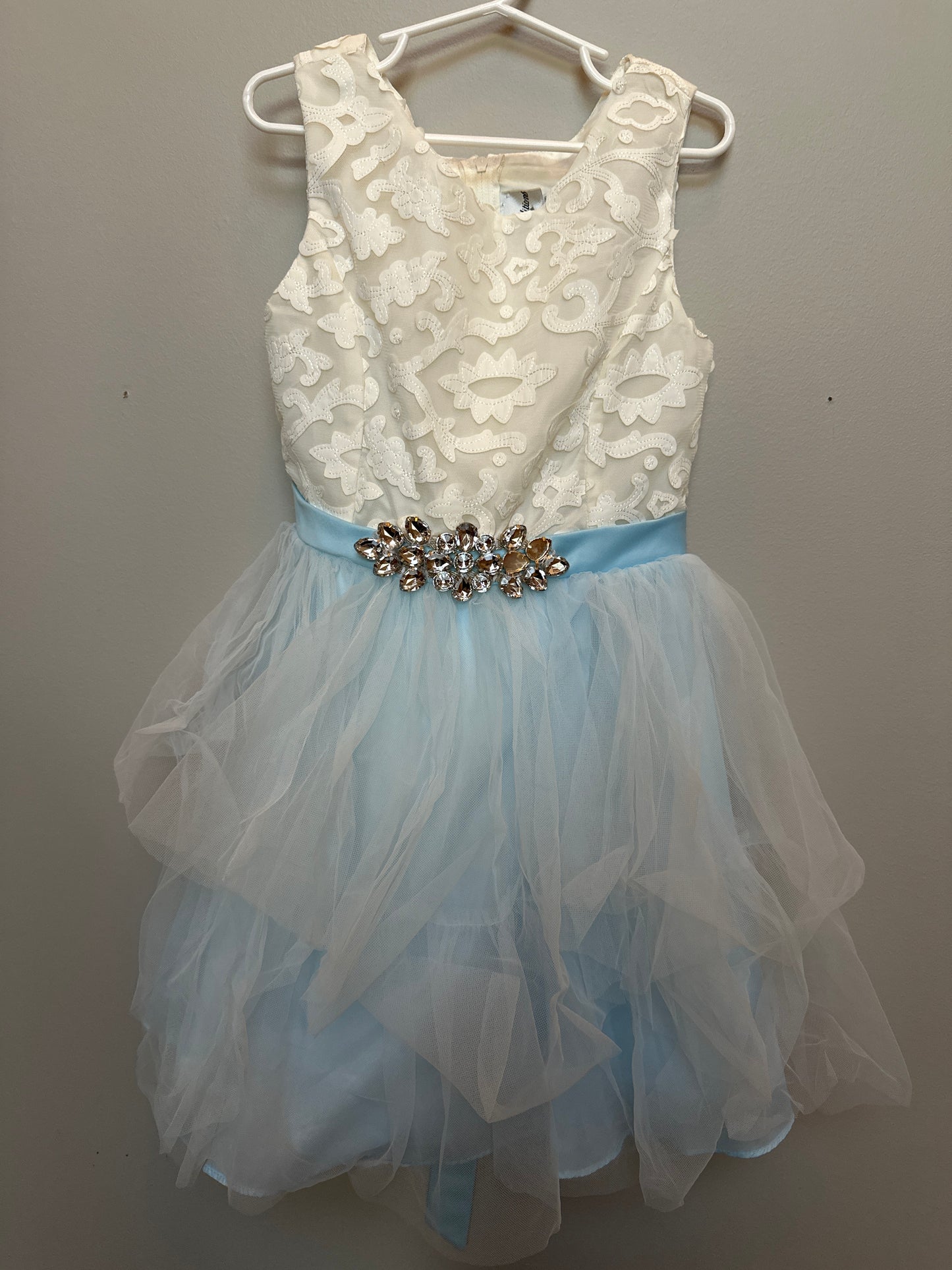 #130 Girls Sz 8 Rare Editions Dress Tulle Spring Easter