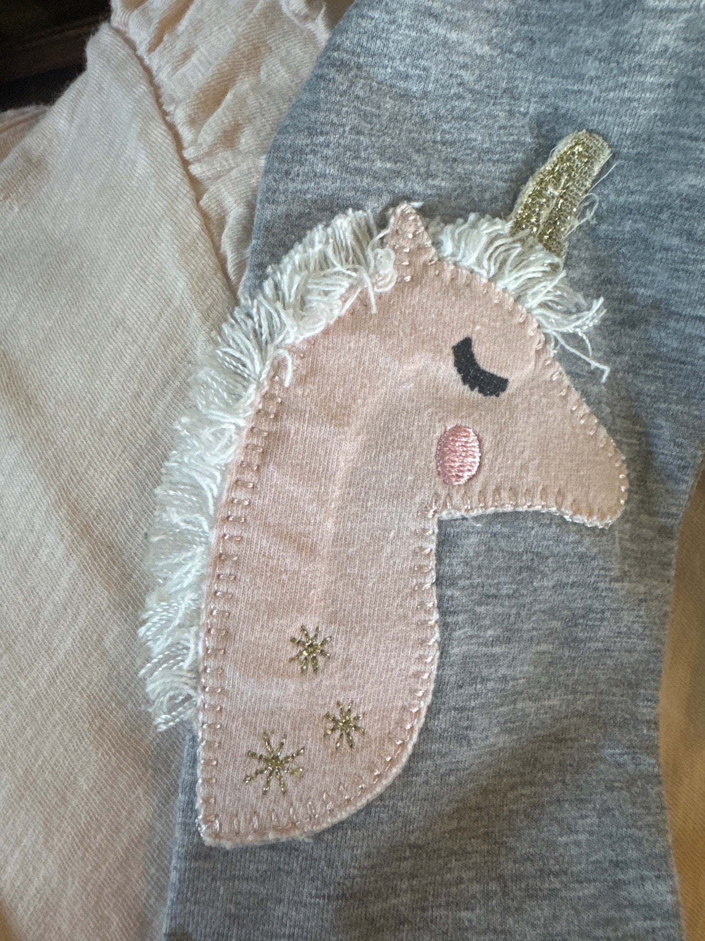 Seller #172 REDUCED Mud Pie Girls Unicorn Leggings & Gap Onesie Sizes 12-18m