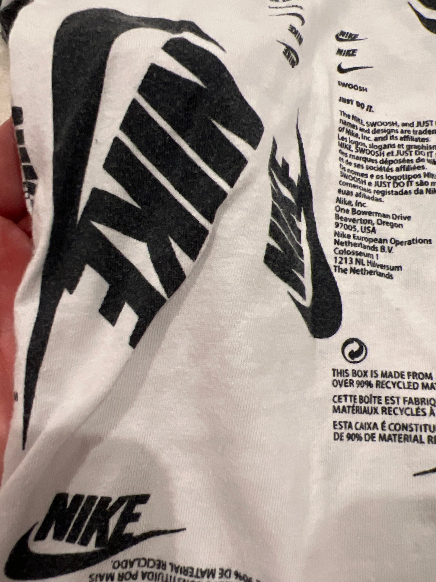 #46 Boys 4t Nike shirt guc slight wash fade