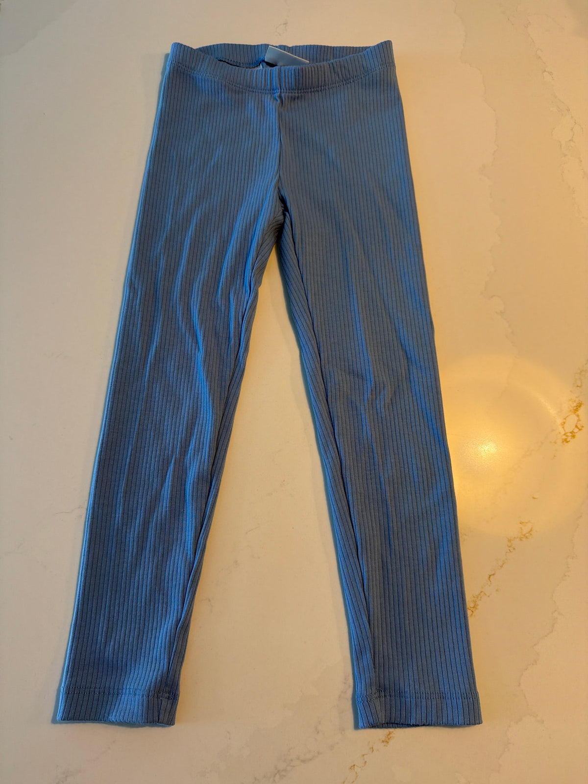 #133 cat & jack XS 4/5 ribbed leggings light blue