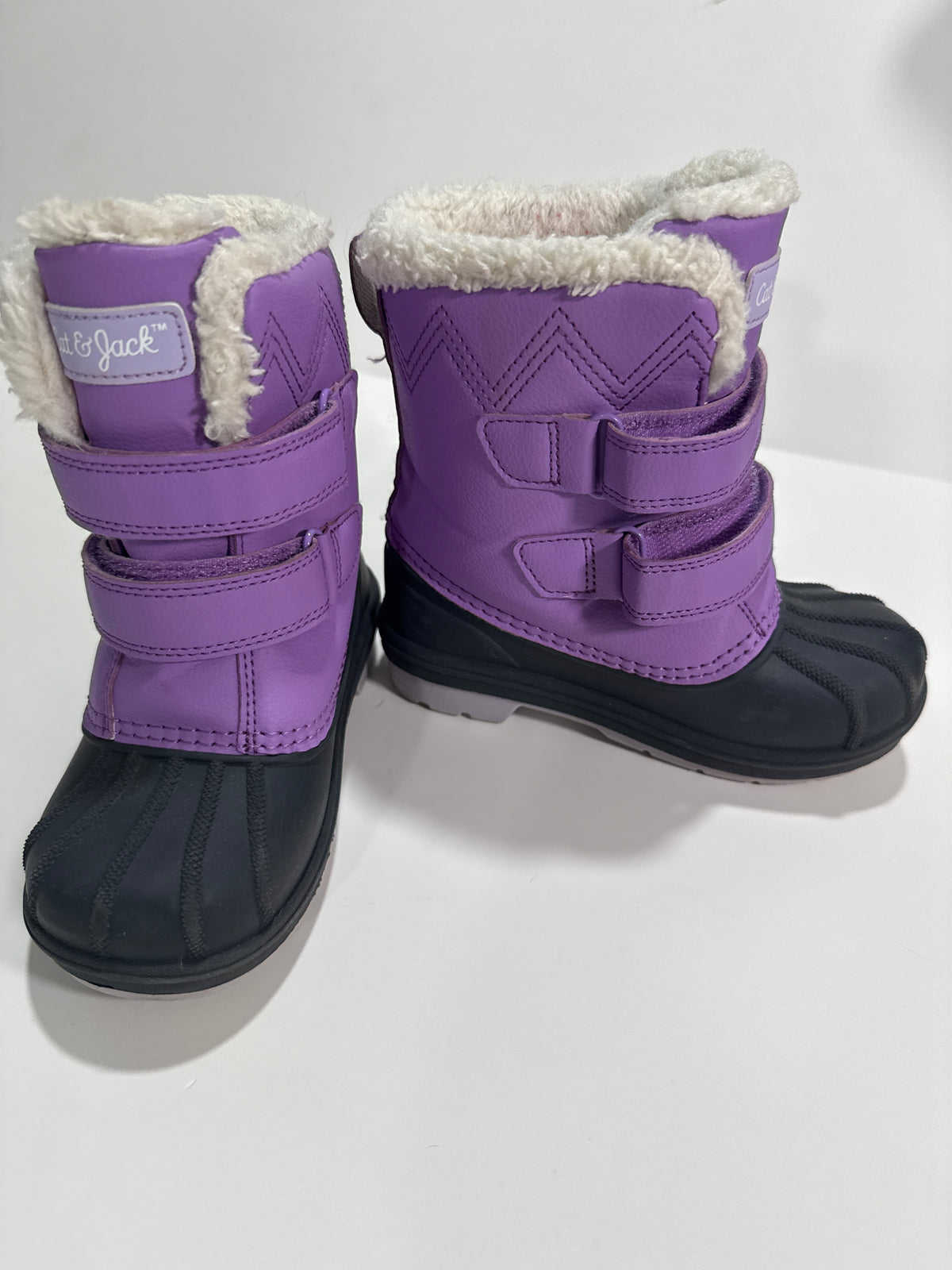#64 C&J Purple Snow Boots Size 10