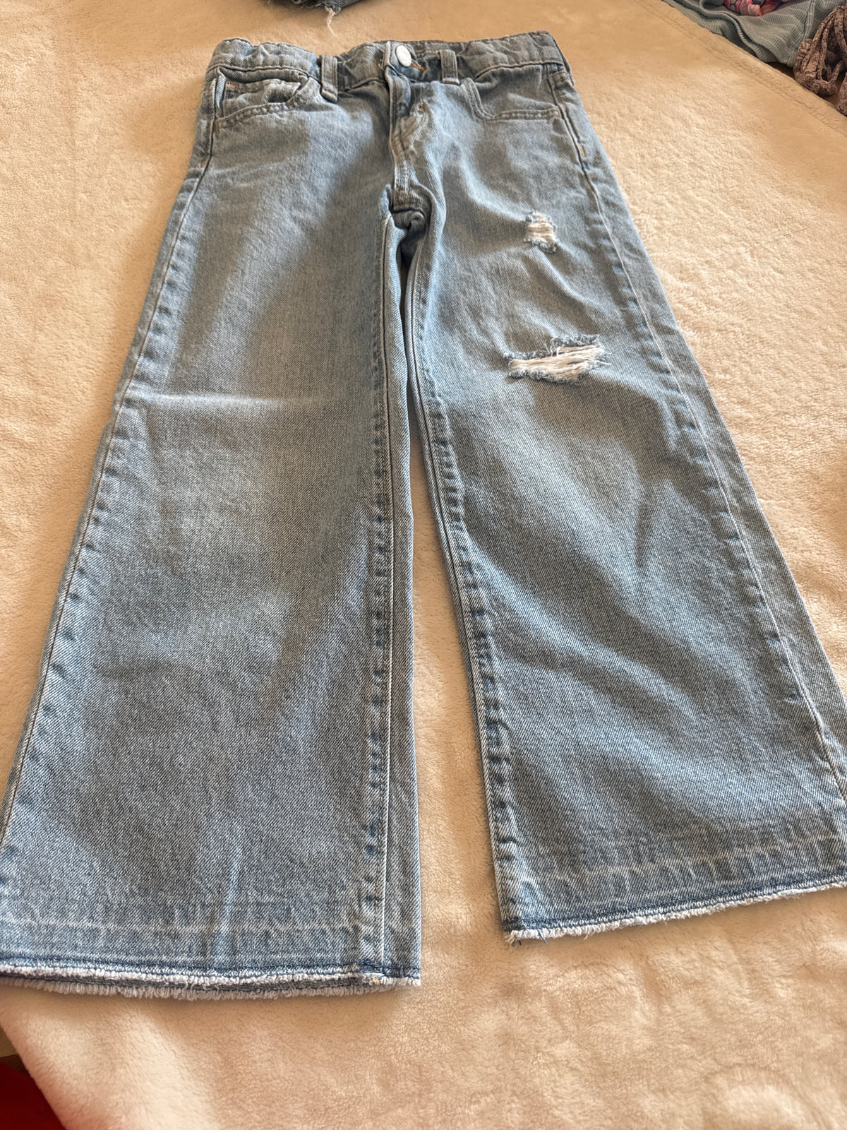 #81 Girls 7 Oldnavy high rise baggy wide leg adjustable